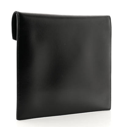 Saint Laurent Smooth Shiny Calfskin Monogram Uptown Baby Pouch Black 3 of 7