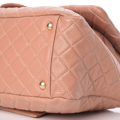 Chanel Calfskin Quilted XXL Travel Flap Bag Pink 9 of 11
