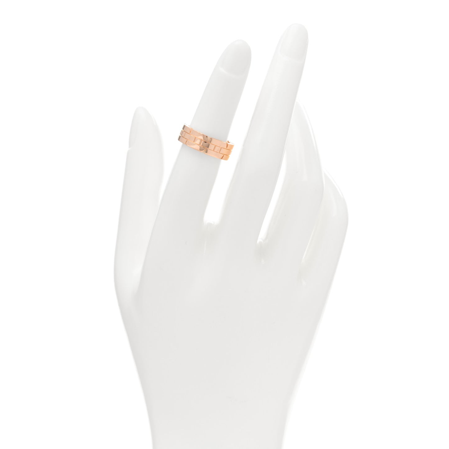 18K Pink Gold Tank Francaise Ring 49 5