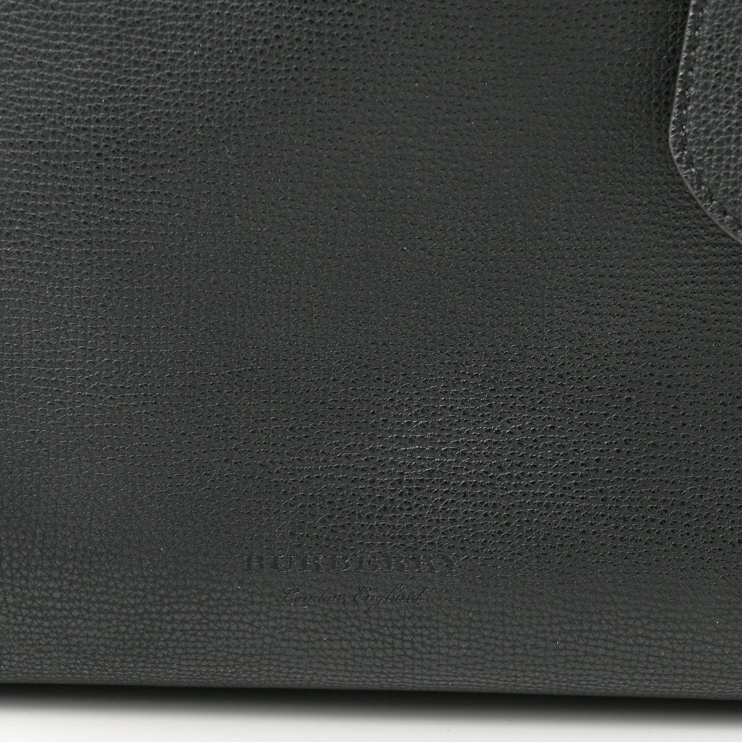 Burberry Grainy Calfskin Haymarket Check Medium Reversible Tote Black 10 of 19