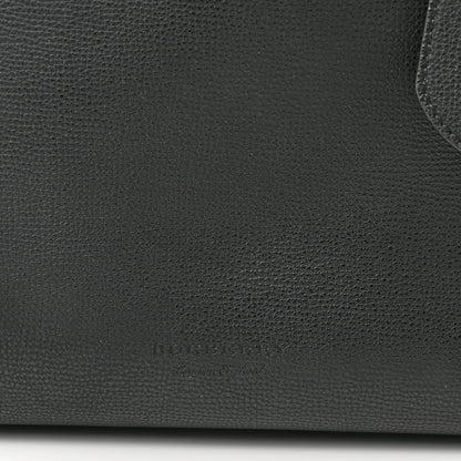 Burberry Grainy Calfskin Haymarket Check Medium Reversible Tote Black 10 of 19