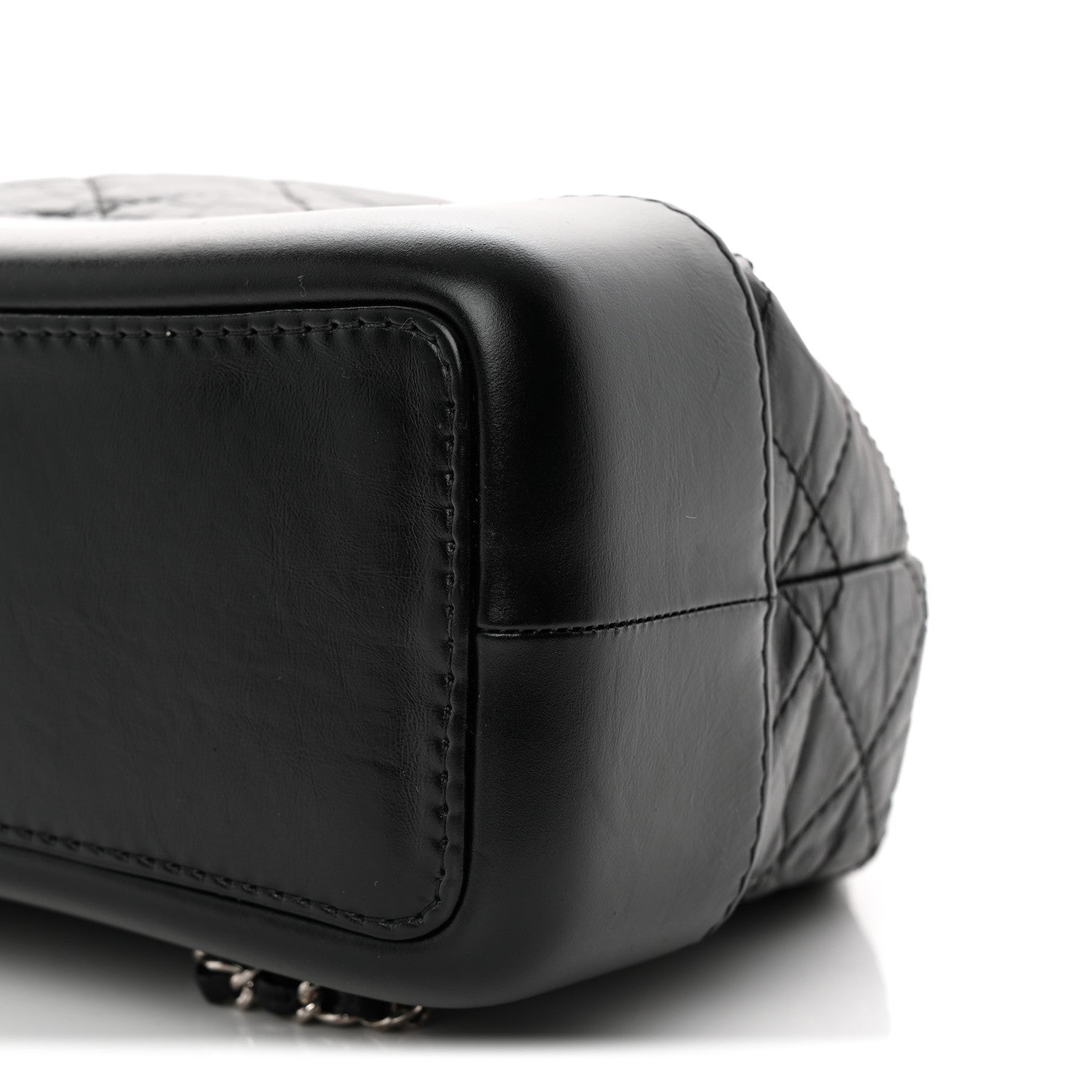 Chanel Aged Calfskin Quilted Small Gabrielle Backpack Black 10 of 13