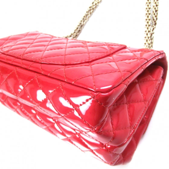 Chanel Patent Reissue Double Compartment Flap Cherry 5 of 11