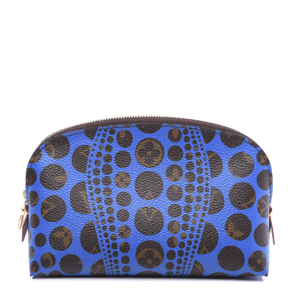 Louis Vuitton Monogram Kusama Pumpkin Dots Cosmetic Pouch Blue 1 of 6