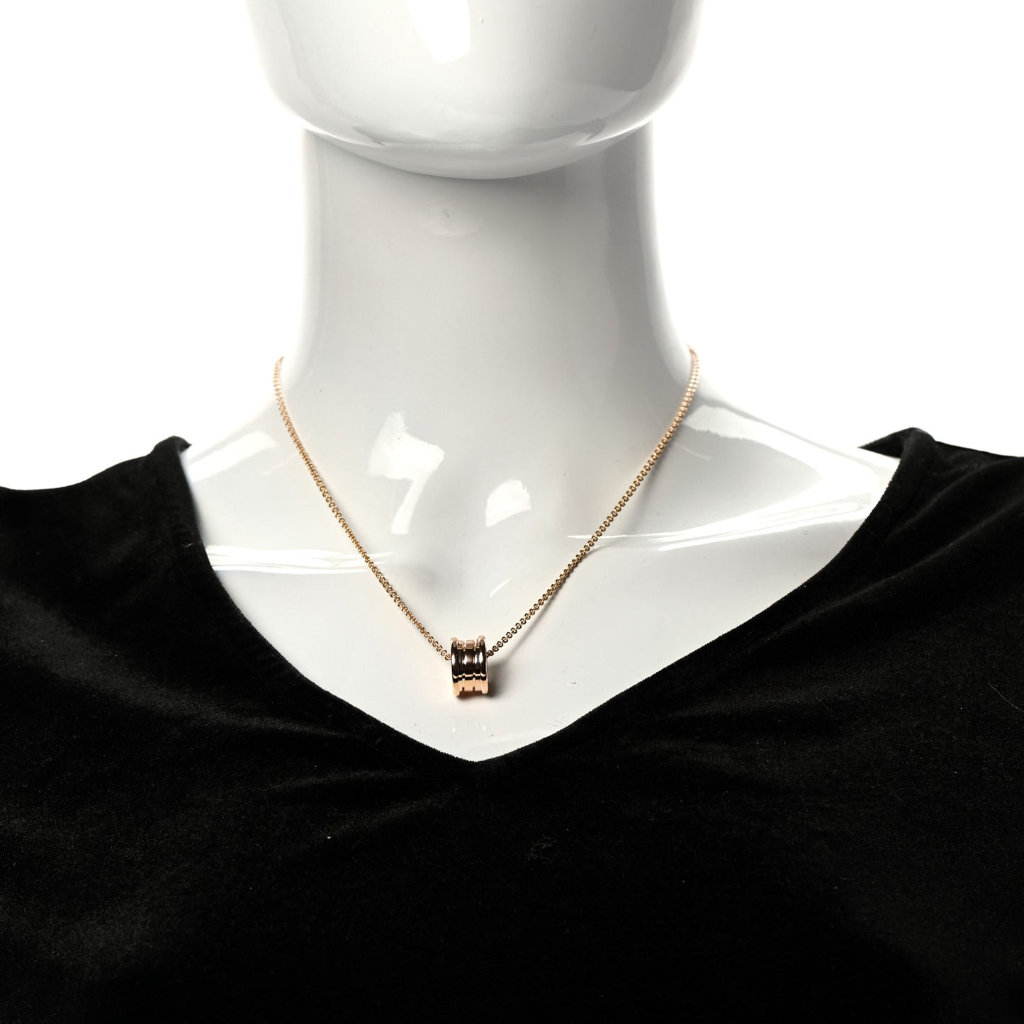 18K Rose Gold B.Zero1 Pendant Necklace