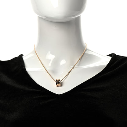 Bulgari 18K Rose Gold B.Zero1 Pendant Necklace 2 of 8