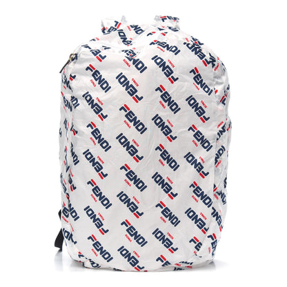 Fendi X FILA Calfskin Mania Backpack Help Bag Charm White Blueberry Multicolor 1 of 10