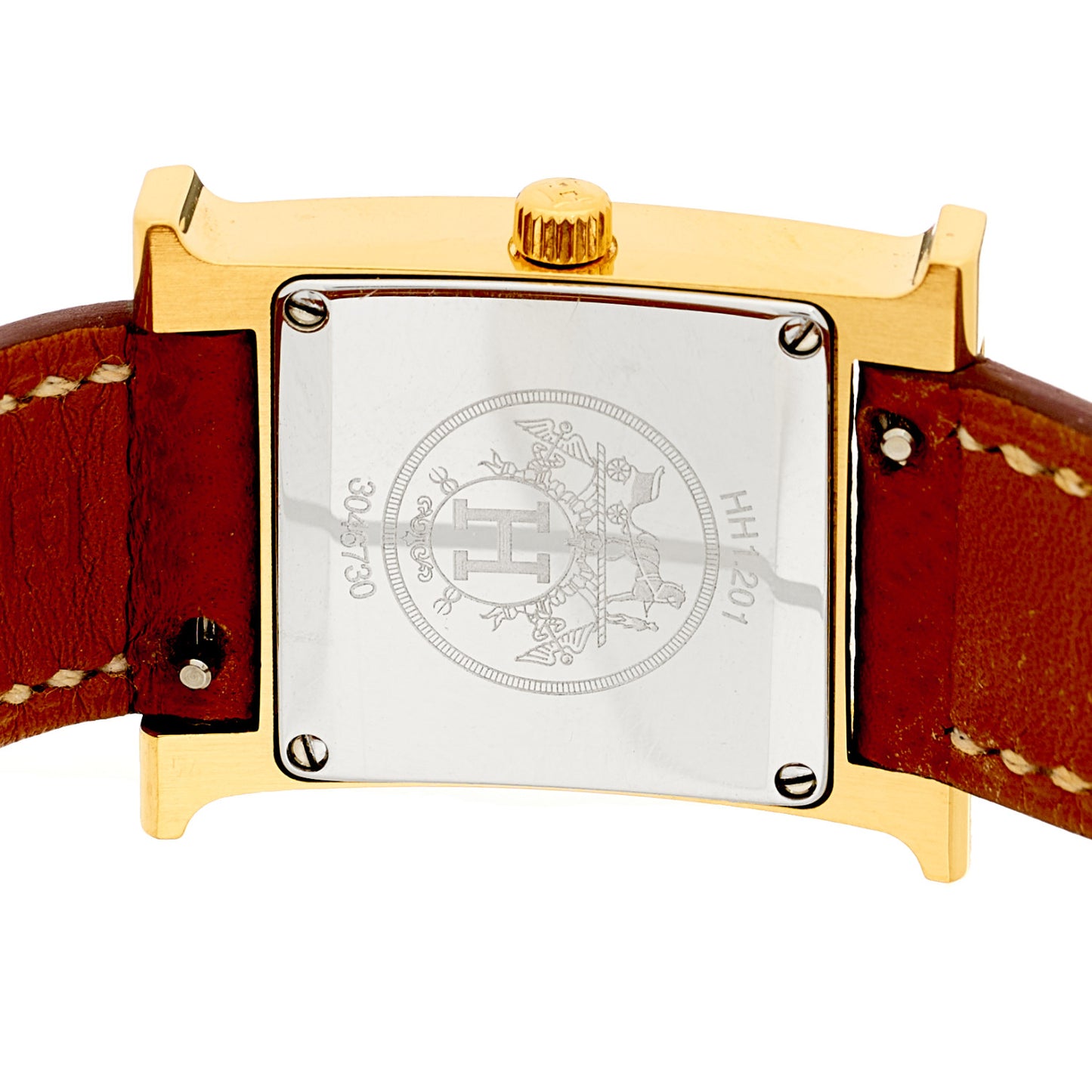 Stainless Steel Epsom 21mm Heure H Hour Quartz Watch Gold