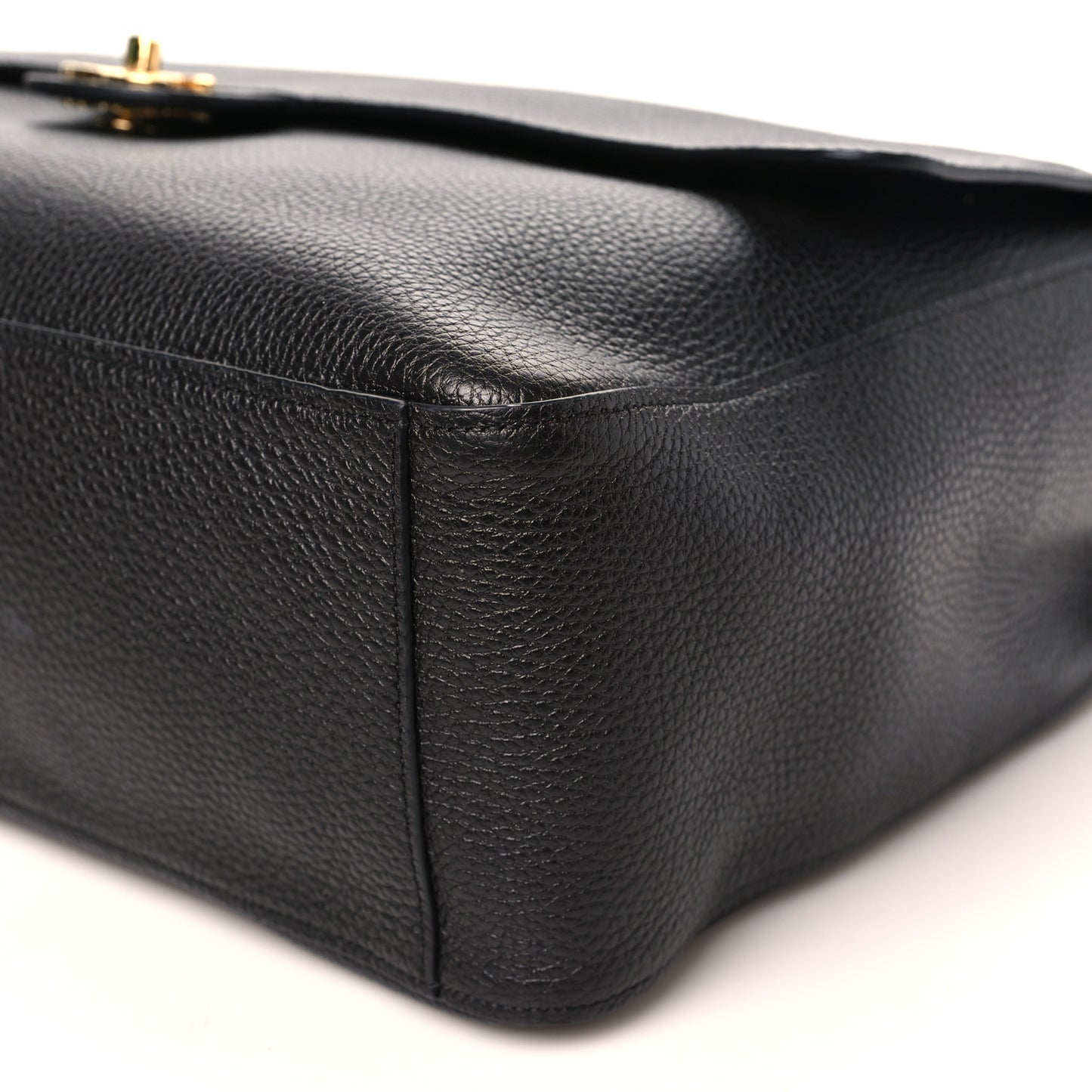Grained Calfskin Souplissimo Maxi Flap Black