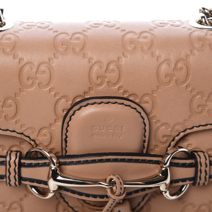 Gucci Guccissima Mini Emily Chain Shoulder Bag Camelia 6 of 8
