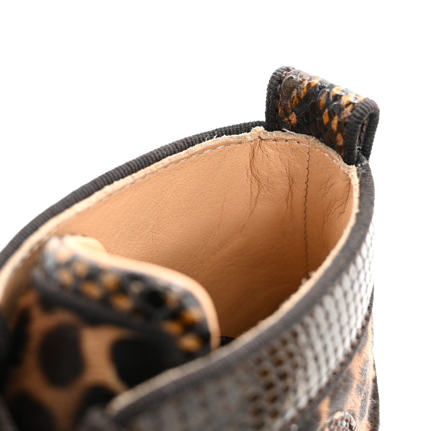 Christian Louboutin Pony Hair Spikes Orlato Flat Sneakers 35 Leopard 10 of 10