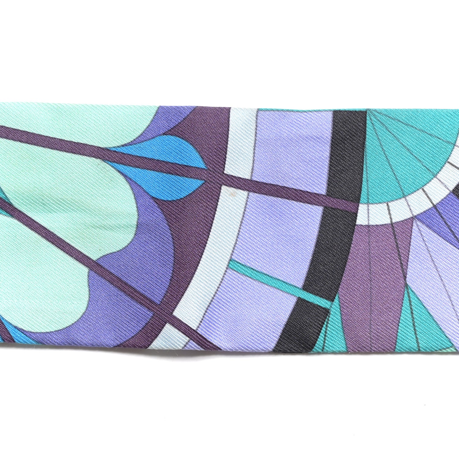 Hermes Silk Rose de Compas Twilly Menthol Bleu Lilac 5 of 7