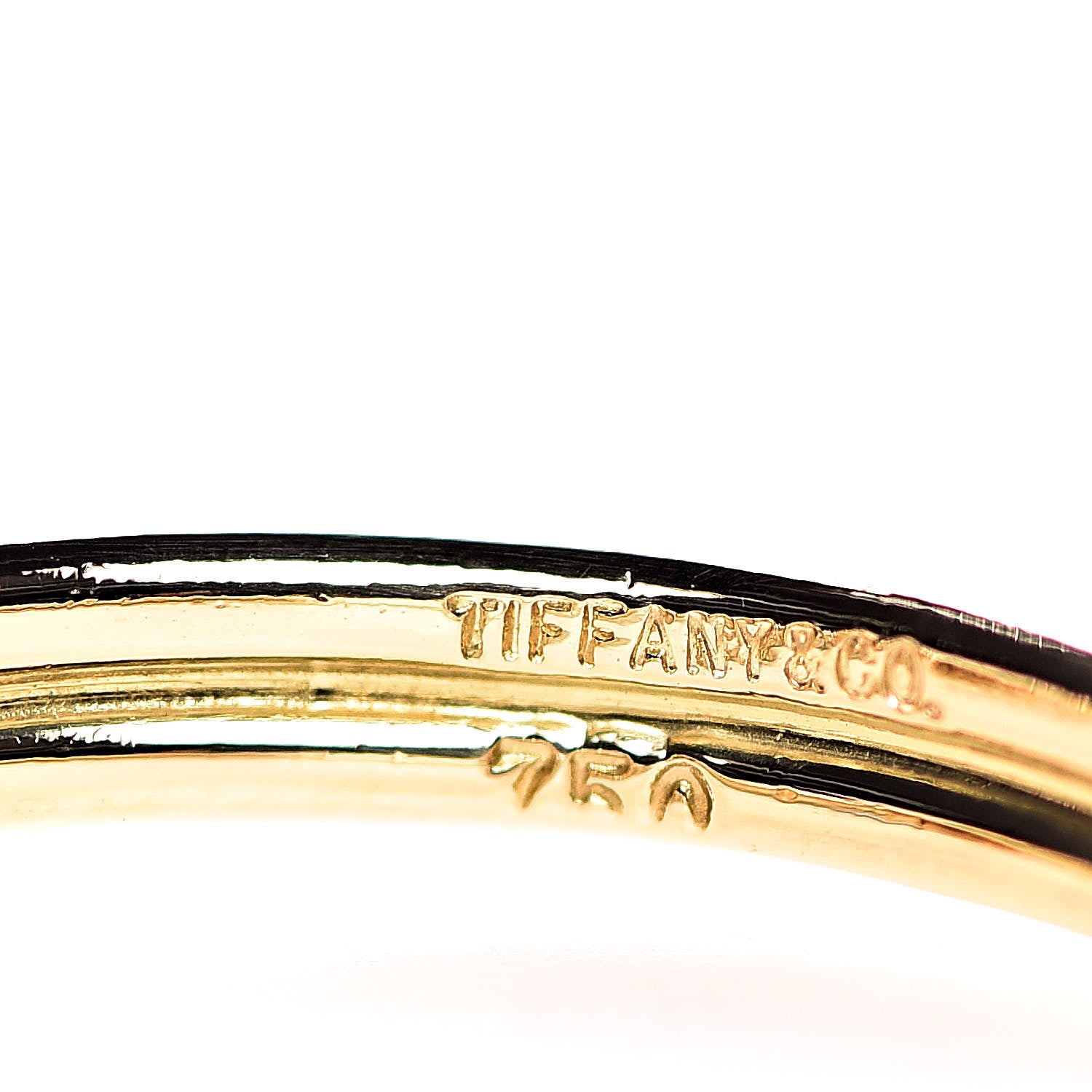 Tiffany 18K Yellow Gold Signature Double X Ring 52 6 5 of 5