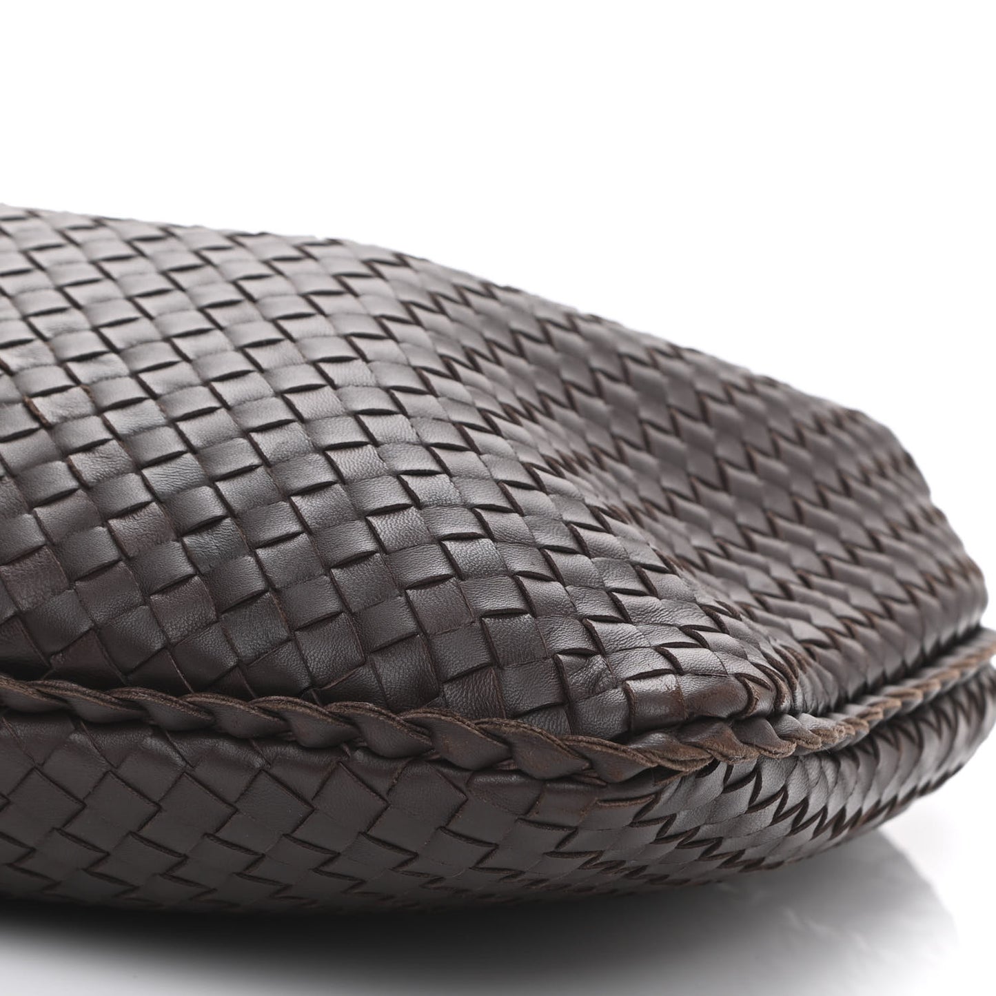 Nappa Intrecciato Large Veneta Hobo Ebano