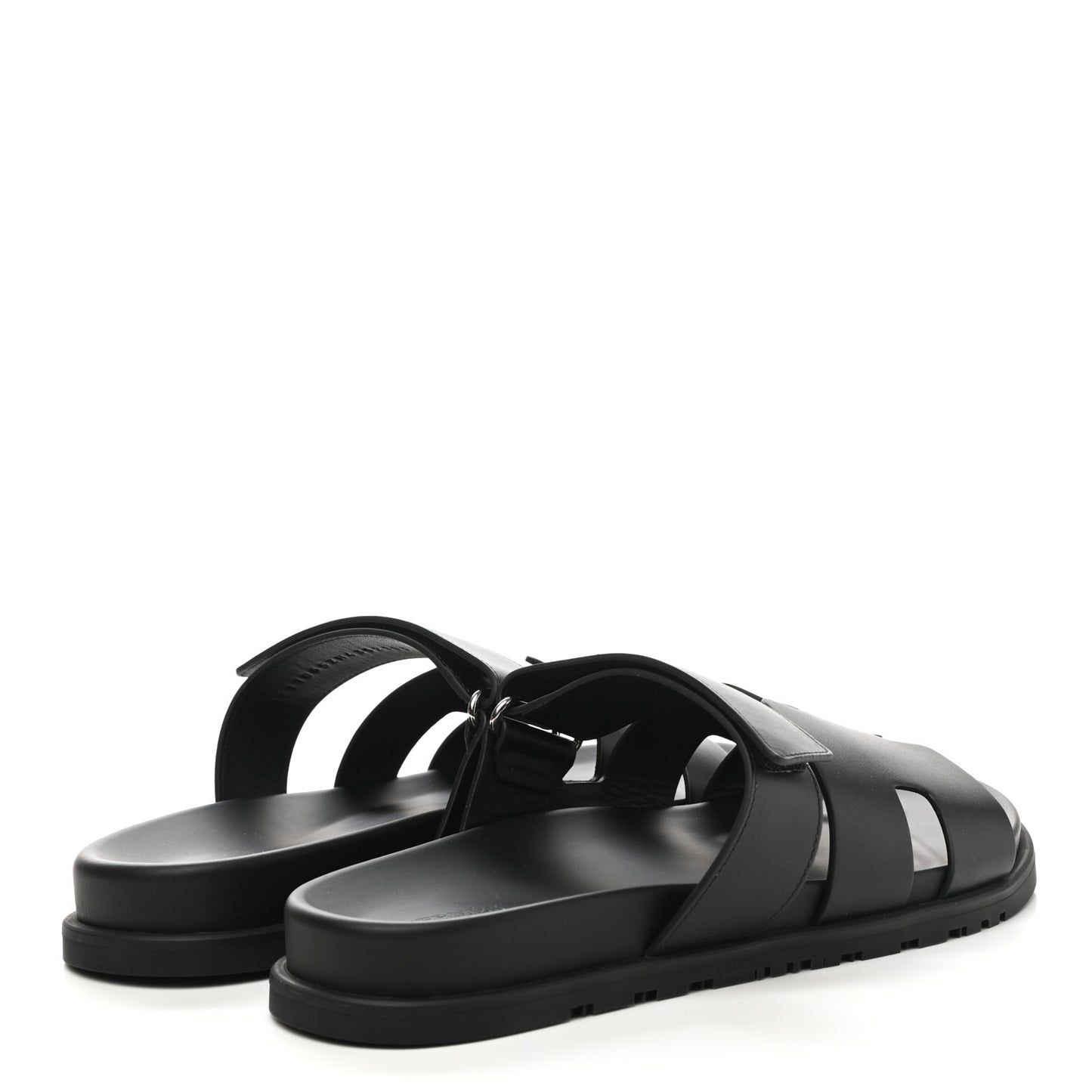 Calfskin Mens Chypre Sandals 43 Black