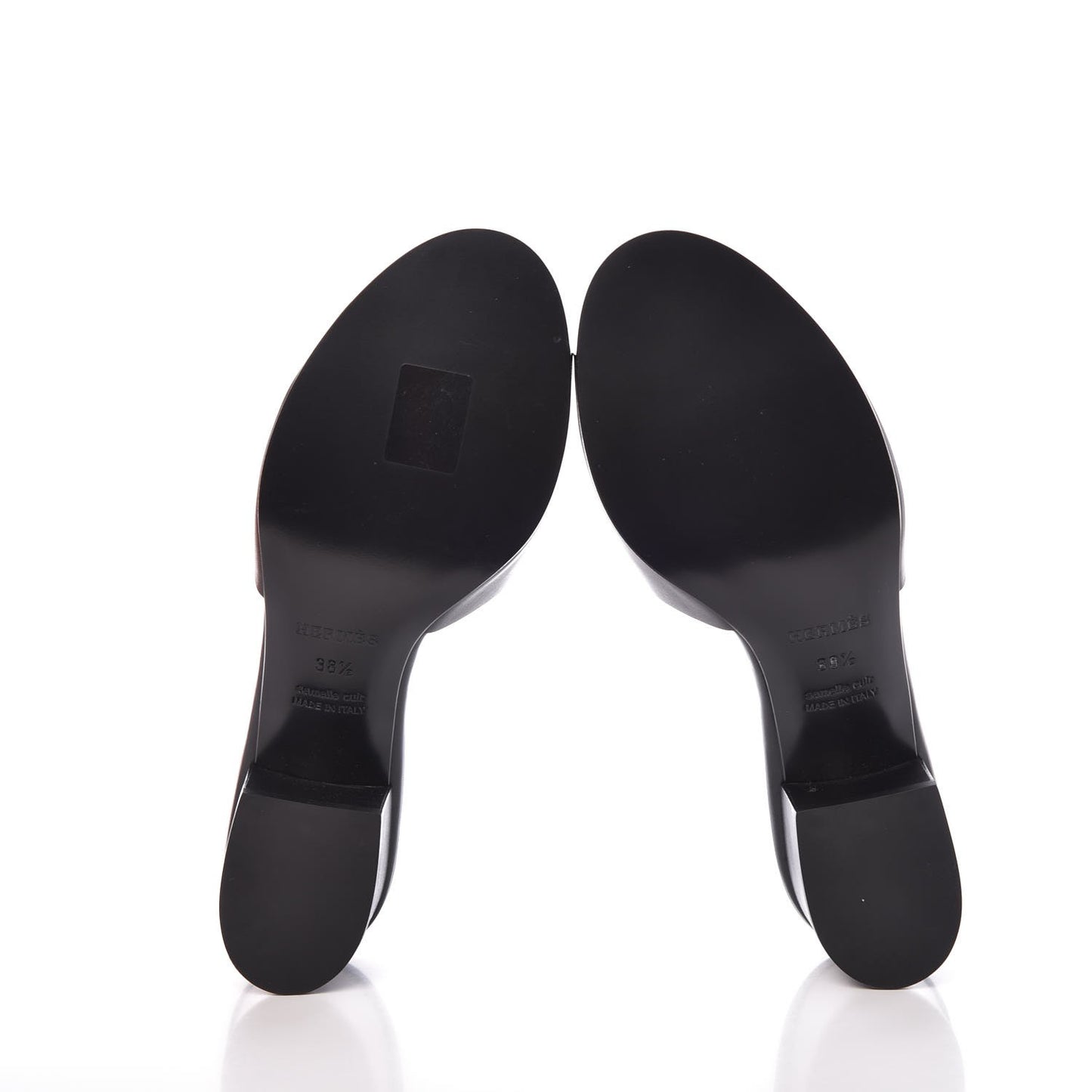 Calfskin Mona Sandals 38.5 Black
