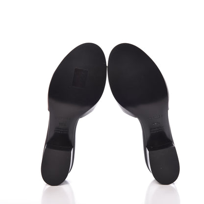 Hermes Calfskin Mona Sandals 38.5 Black 5 of 8