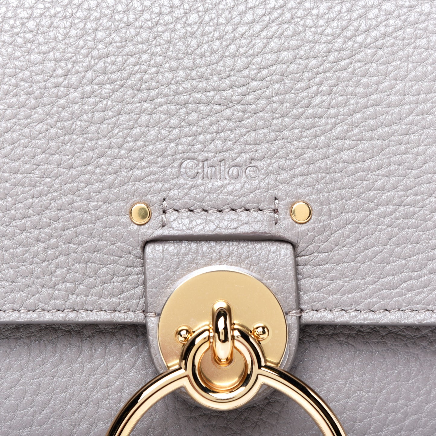 Calfskin Large Tess Bag Motty Grey