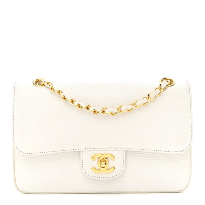 Chanel Lizard Small Double Flap White 1 of 25