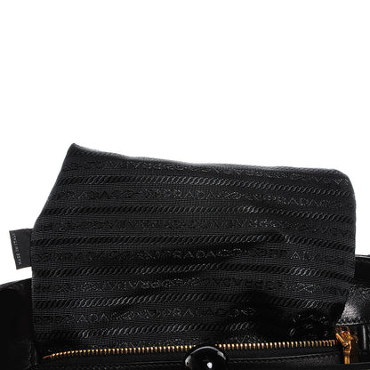 Prada Soft Calf Frame Tote Nero Black 9 of 11