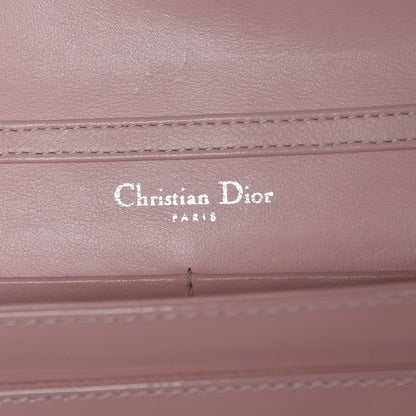 Christian Dior Patent Cannage Lady Dior Wallet On Chain Rose Clair 6 of 7