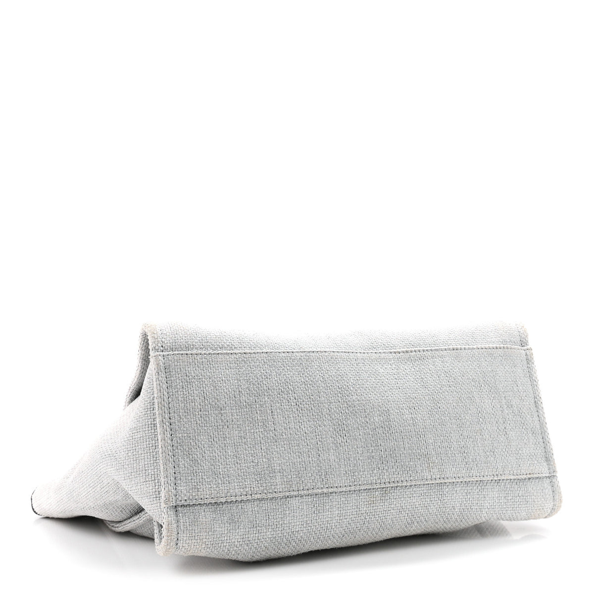 Chanel Canvas Deauville Large Tote Grey 4 of 11
