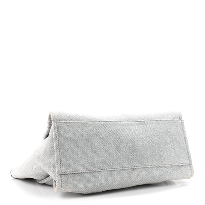 Chanel Canvas Deauville Large Tote Grey 4 of 11