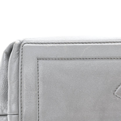 Chanel Metallic Lambskin Quilted Small Coco Cocoon Reversible Tote Light Grey 20 of 23