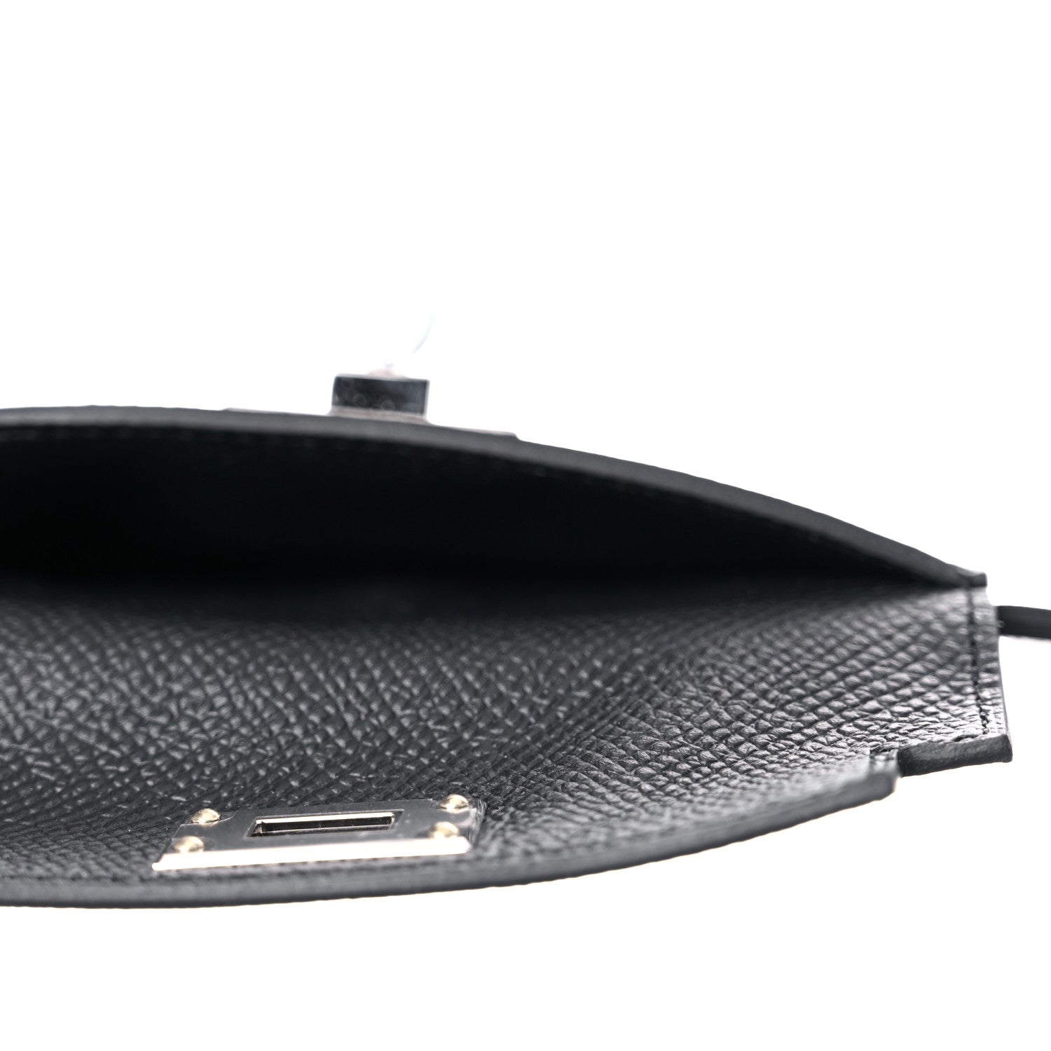 Hermes Swift Epsom Pocket Kelly Shoulder Strap Black 6 of 7