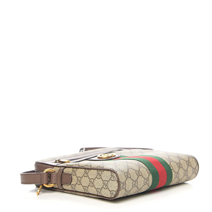 Gucci GG Supreme Monogram Web Small Ophidia Messenger Bag Brown 3 of 9