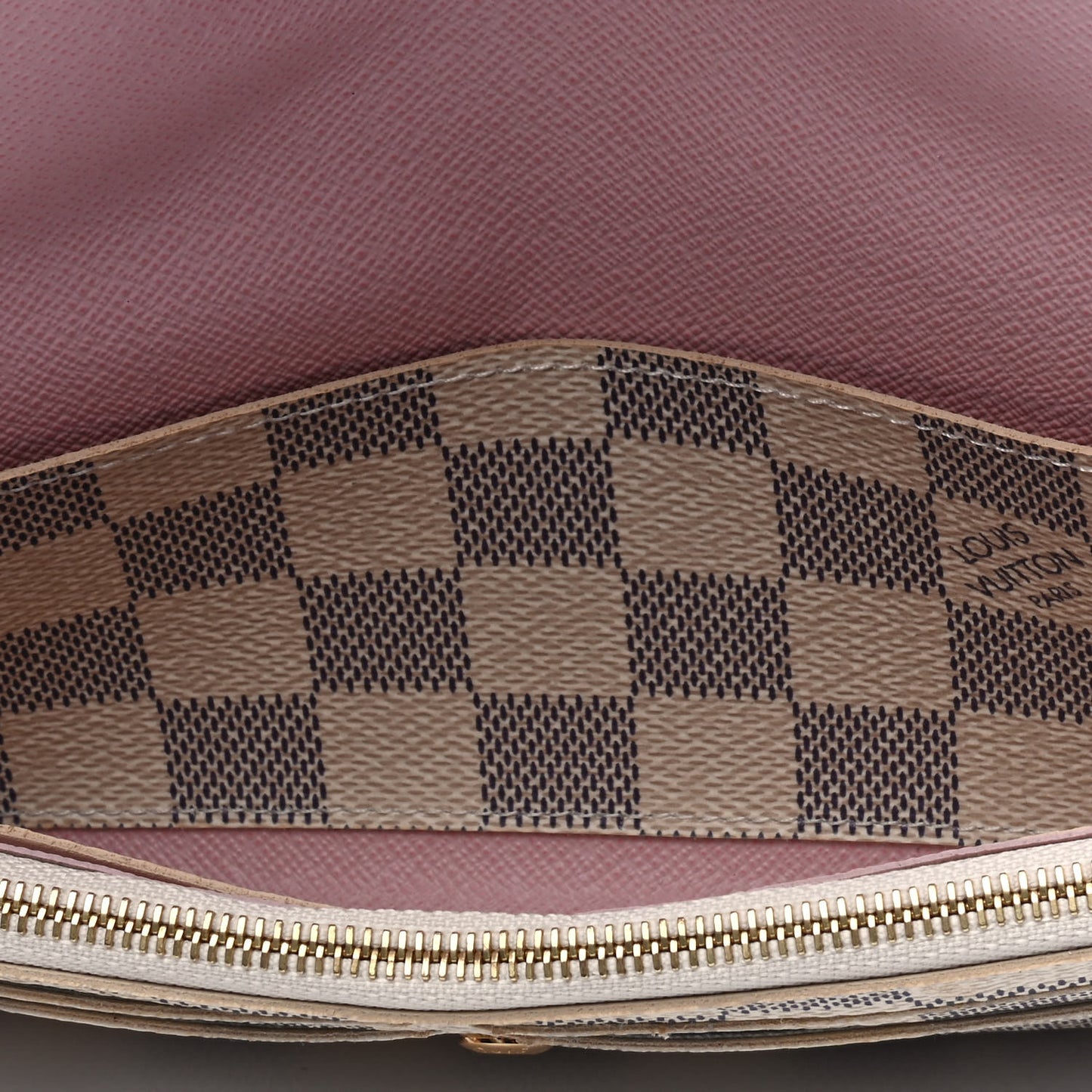 Damier Azur Emilie Wallet Rose Ballerine