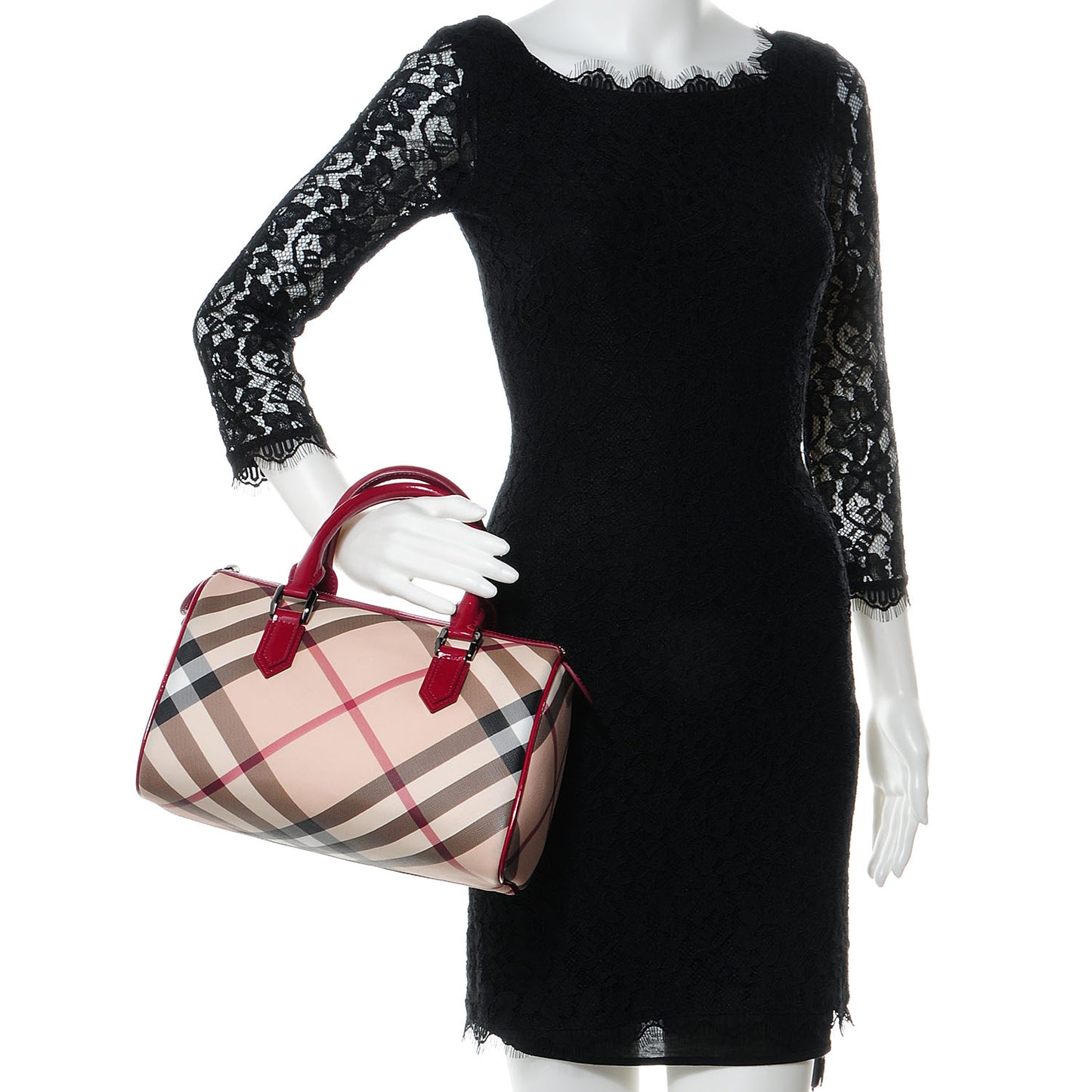Nova Check Chester Bowling Bag Raspberry Sorbet