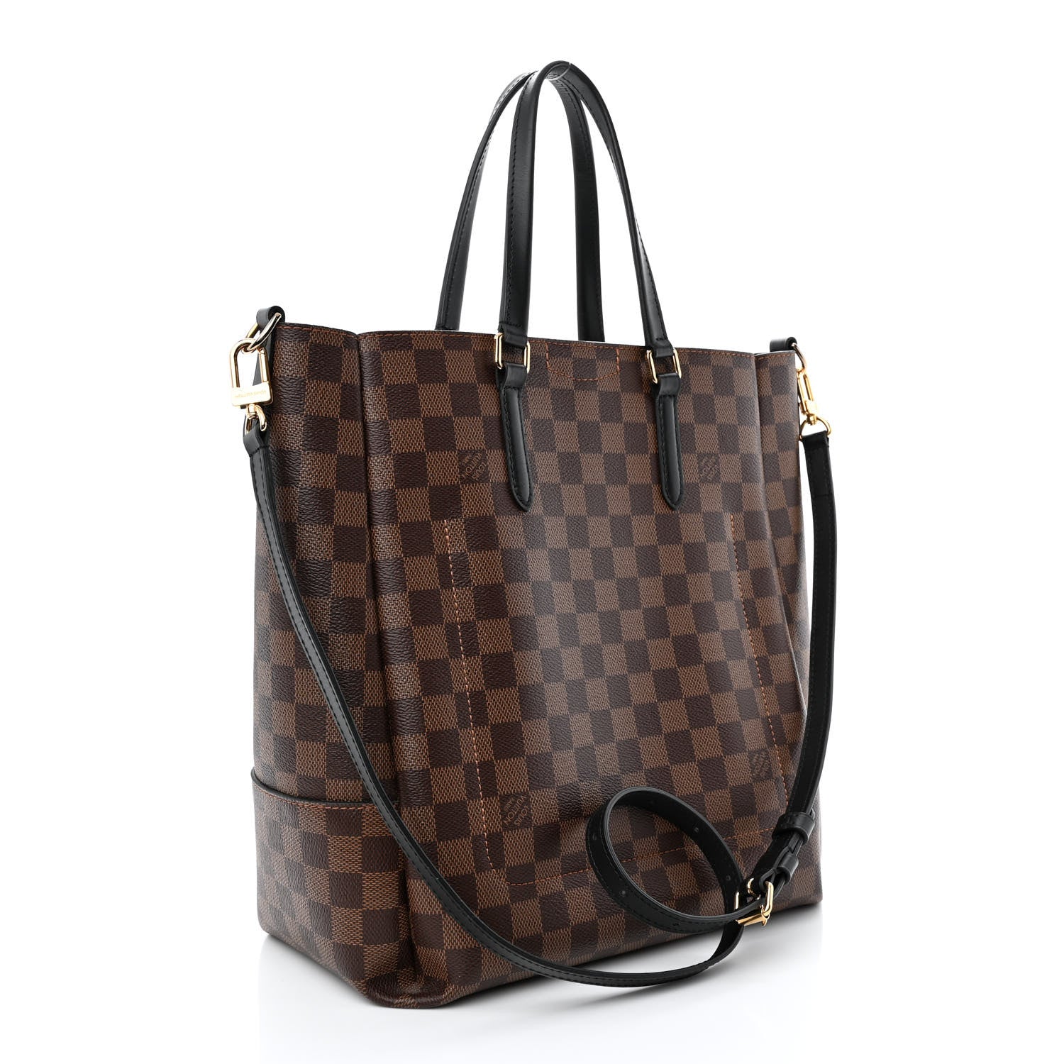 Louis Vuitton Damier Ebene Belmont MM Black 3 of 12