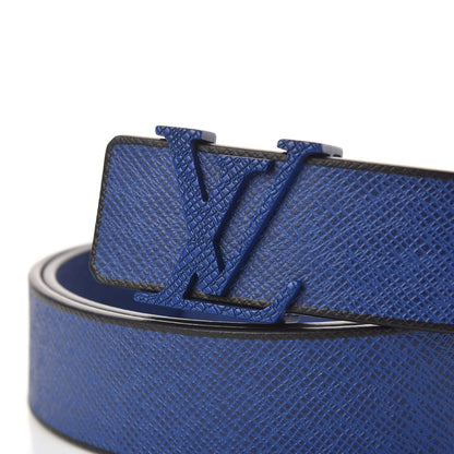 Louis Vuitton Taiga 35mm LV Initiales Belt 100 40 Cobalt 3 of 6