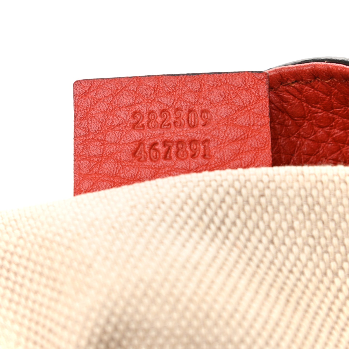 Pebbled Calfskin Medium Soho Shoulder Bag Red