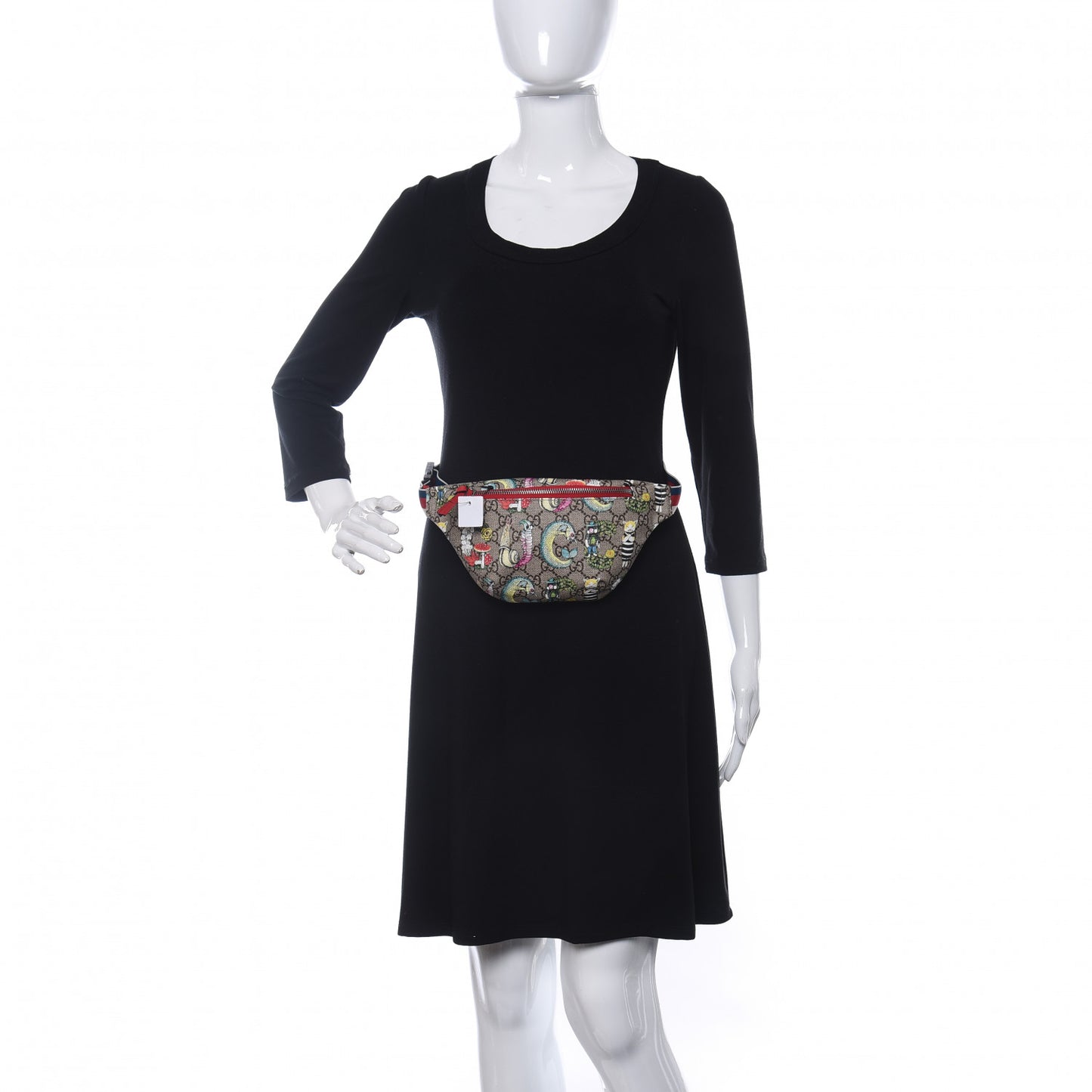GG Supreme Monogram Childrens Bugs Print Belt Bag Multicolor