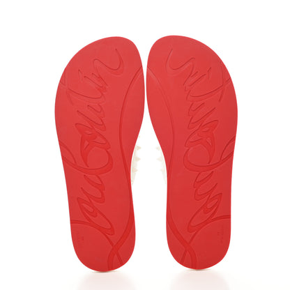 Christian Louboutin Rubber Spike Bengale Loubi Donna Flip Flop 44 White Multicolor 5 of 8