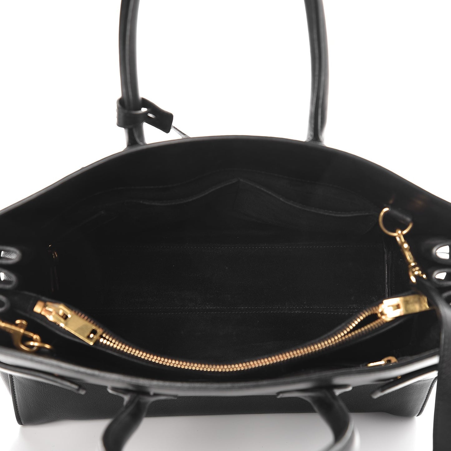 Calfskin Small Sac De Jour Black