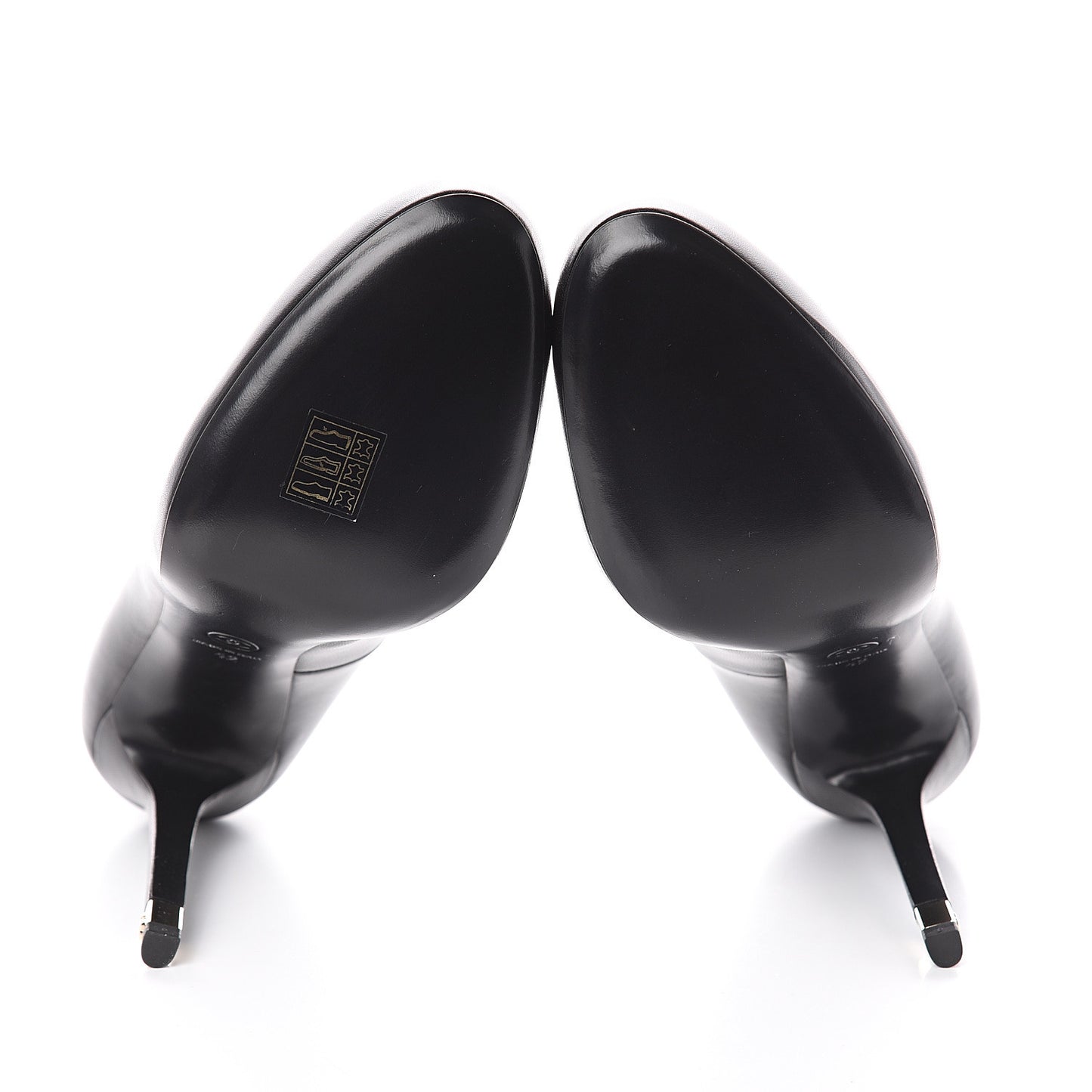 Lambskin CC Pumps 42 Black