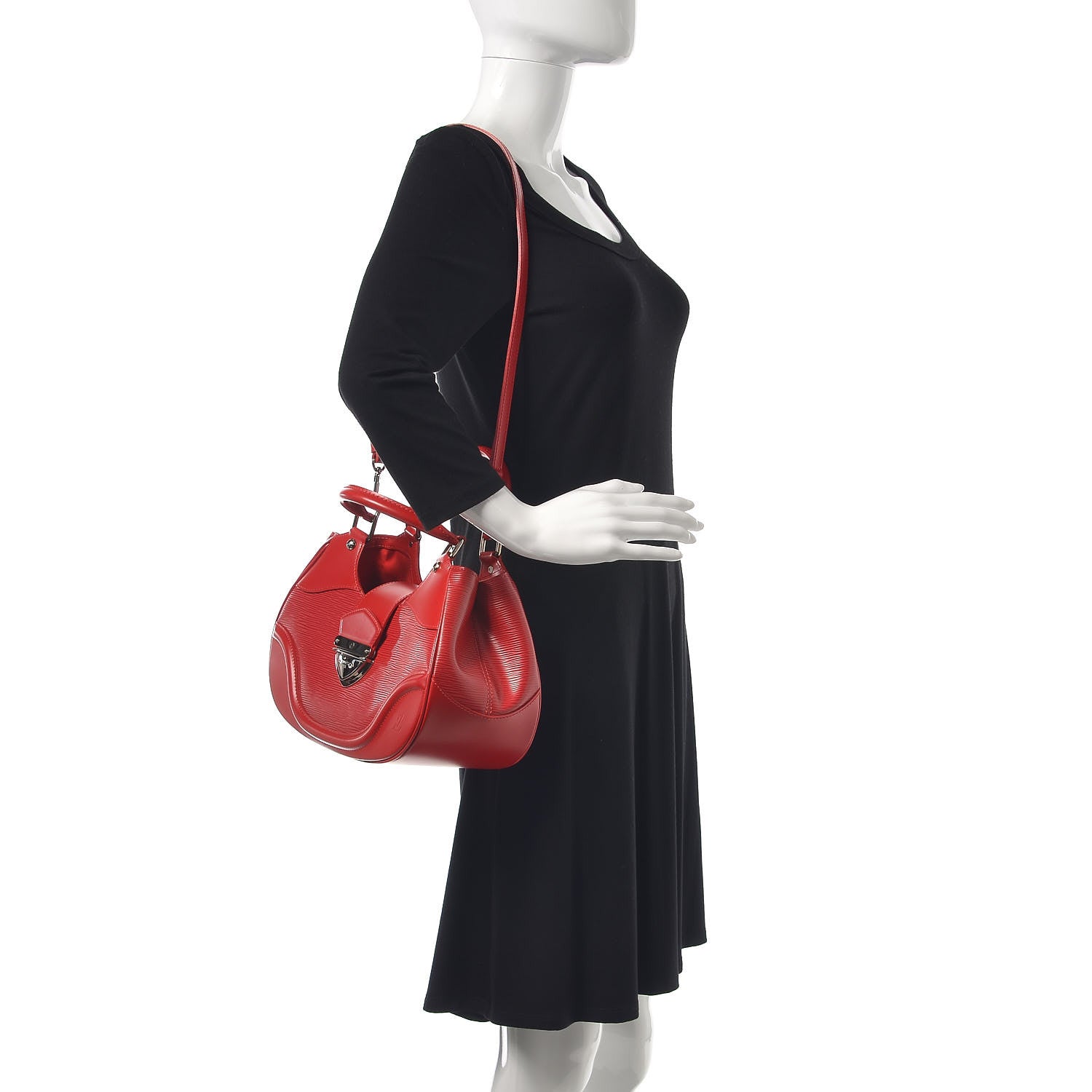 Louis Vuitton Epi Montaigne Sac Rouge 2 of 9