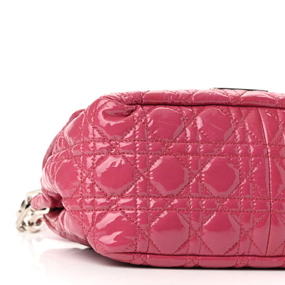 Christian Dior Patent Cannage New Lock Flap Pink 7 of 8