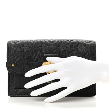 Louis Vuitton Empreinte Vavin Chain Wallet Black 3 of 10