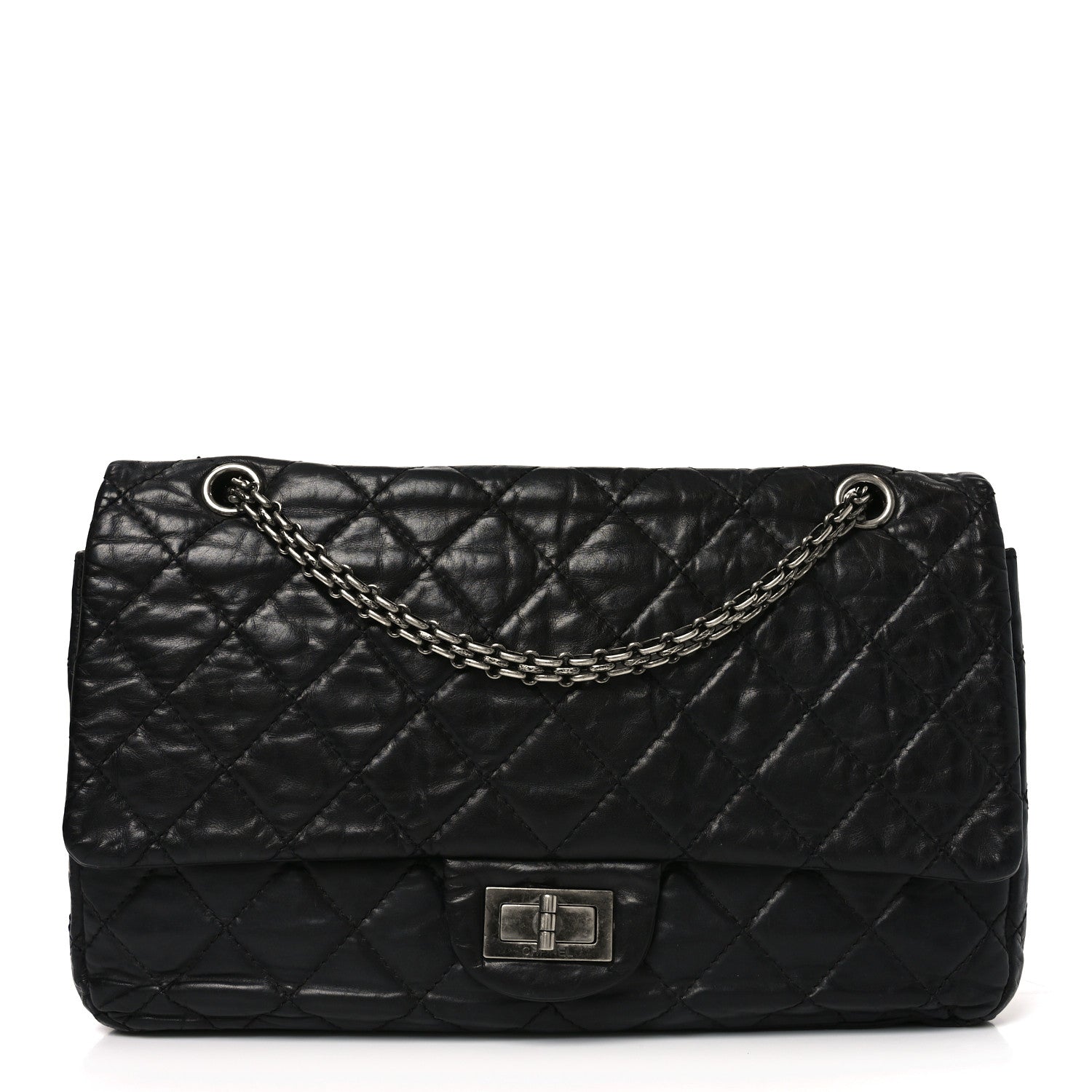 Chanel Aged Calfskin Quilted 2.55 Reissue 226 Flap Black 1 of 11