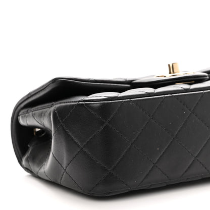 Chanel Lambskin Quilted Mini Rectangular Flap Black 8 of 10