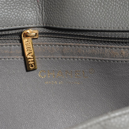 Chanel Caviar Jumbo Single Flap Grey 6 of 8