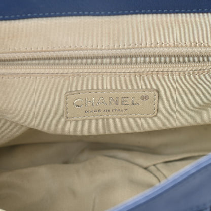 Chanel Washed Lambskin Quilted Medium Chain Around Messenger Blue 5 of 8