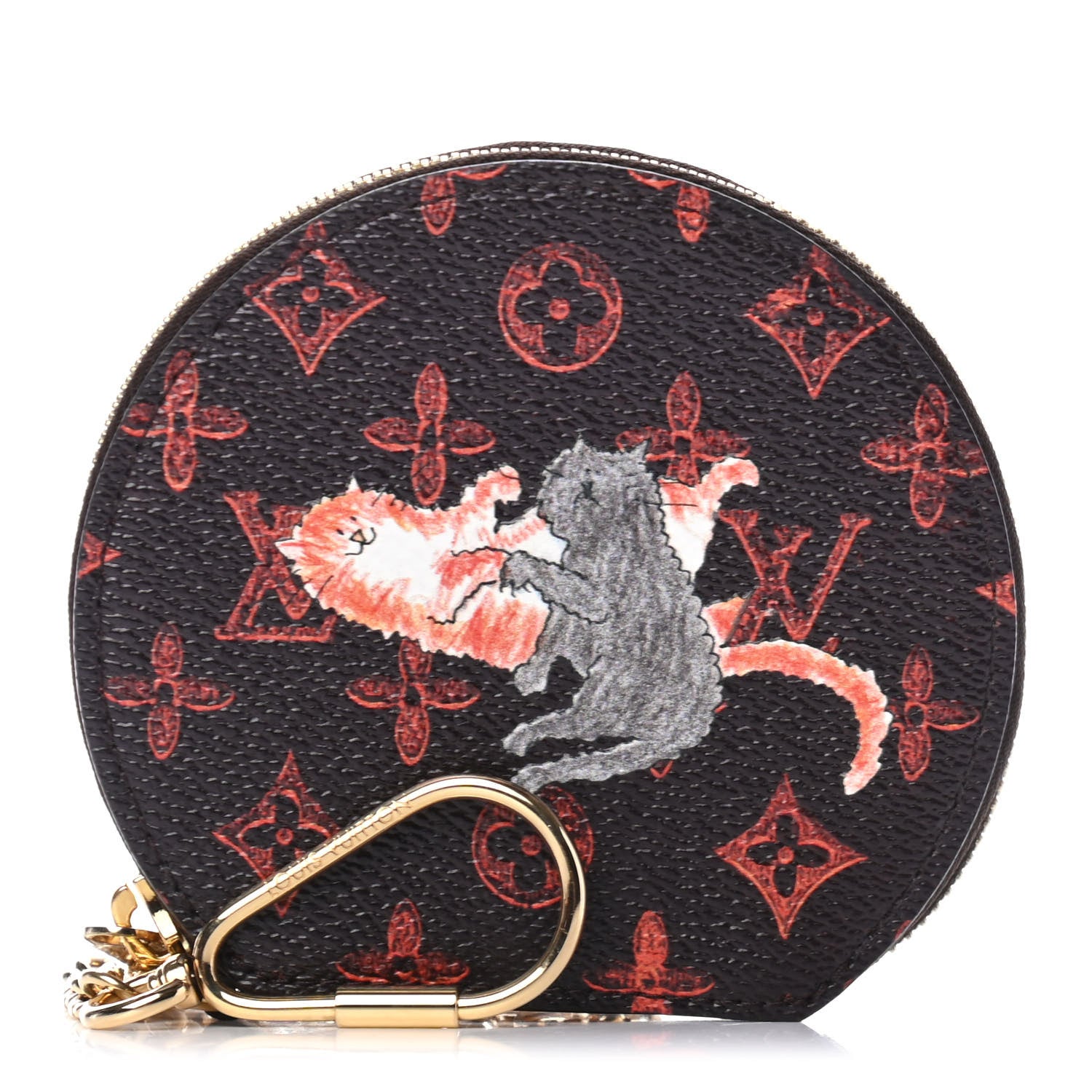 Louis Vuitton Calfskin Catogram Micro Boite Chapeau Marron 1 of 4