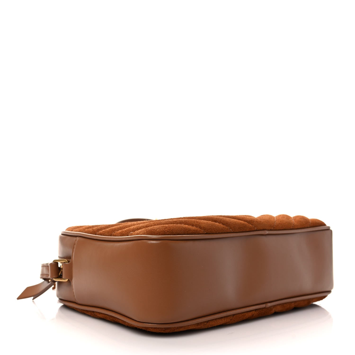 Saint Laurent Suede Matelasse Monogram Lou Camera Bag Cinnamon 4 of 8