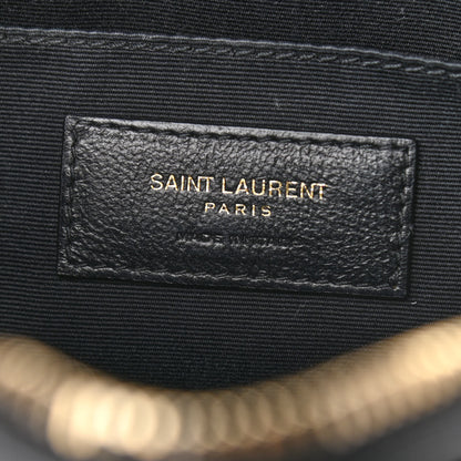 Saint Laurent Calfskin Matelasse Monogram Lou Camera Bag Black 6 of 11