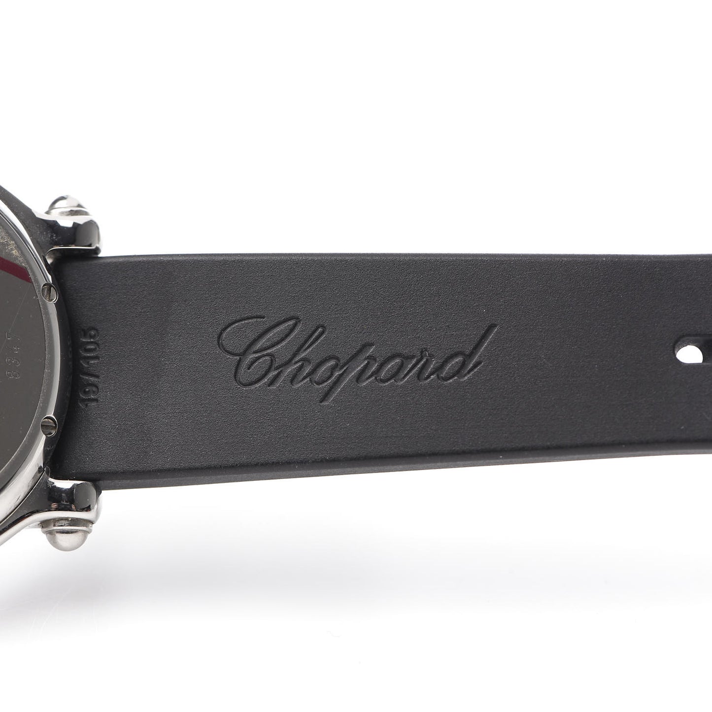 Stainless Steel Rubber 5 Diamond 38mm Happy Sport Dolphin Quartz Watch Black